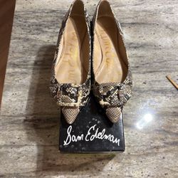 Sam Edelman Snake Skin Flat (Size 6 In Women’s)