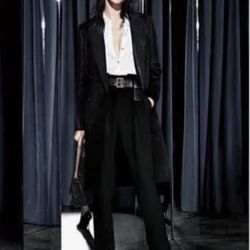 NEW Michael.Kors Black coat with sequined neckline