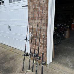 Penn Trolling Rods With Penn Reels 