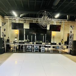 White Vinyl Dance Floor