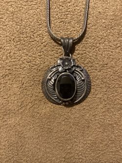 Navajo Onyx Pendant 
