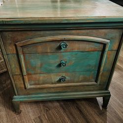Real Wood Vintage Night Stand Side Table