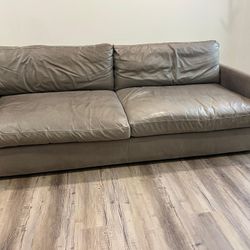 Arhaus Leather Sofa
