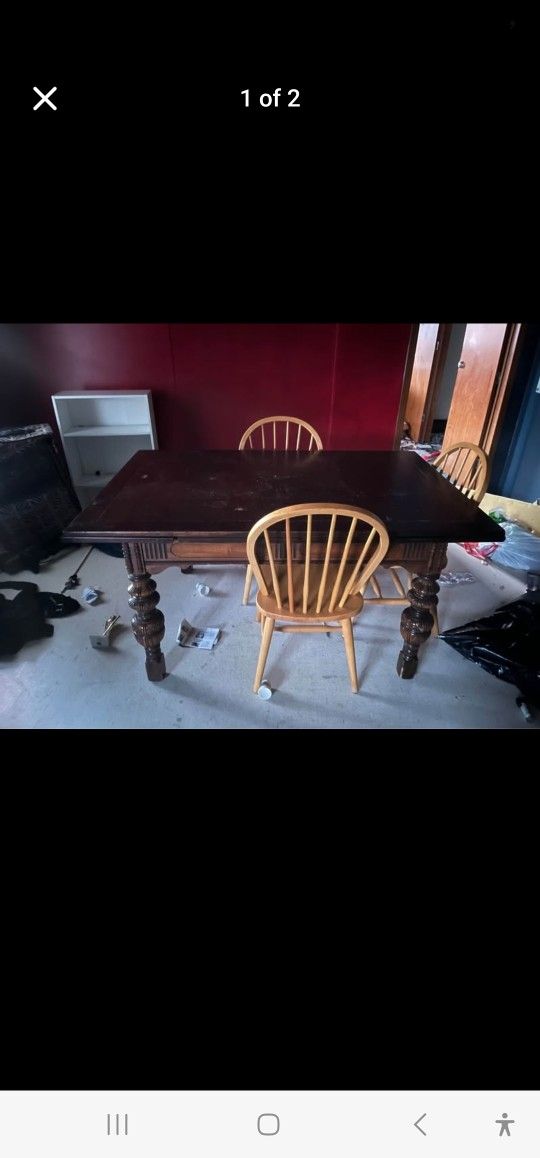 Kitchen Table With Chairs Extended