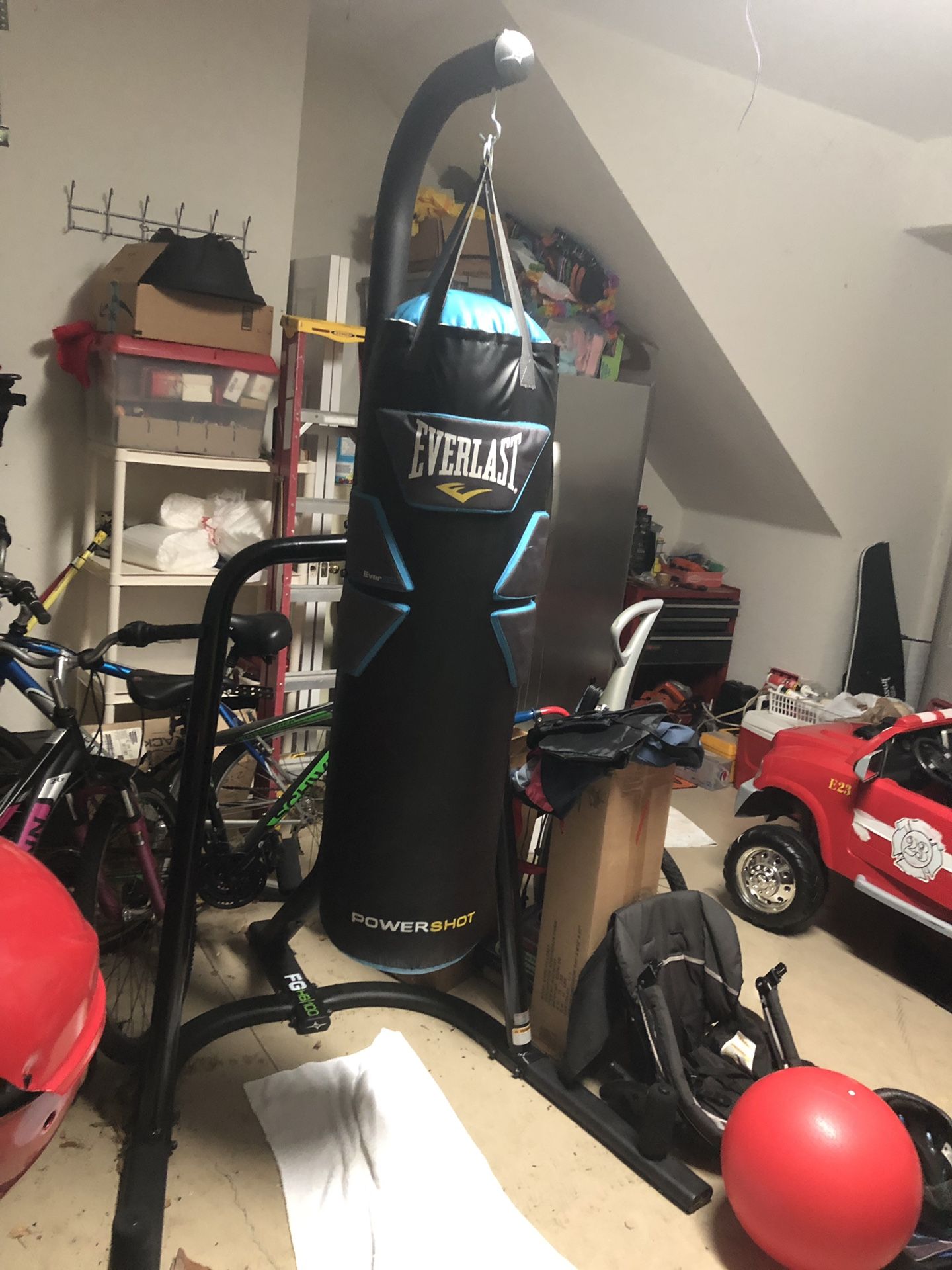 Everlast Powershot Punching Bag and Stand