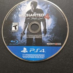 Uncharted 4 A Thief's End game for the Sony PlayStation 4 System PS4 tested used