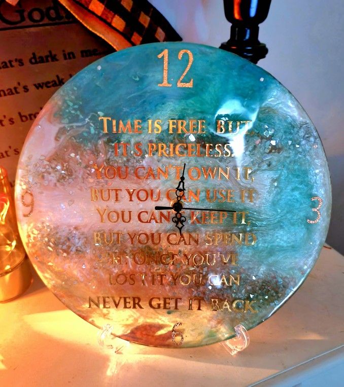 Custom Made Resin Clock