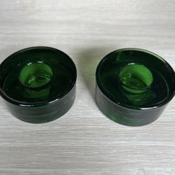 12 Taper Candle Holder Round Glass - Crate & Barrel