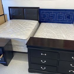 Furniture, Mattress, Boxspring, Bunkbed, Bed, Frame, Dresser, Mirror, Nightstand, Chest Table