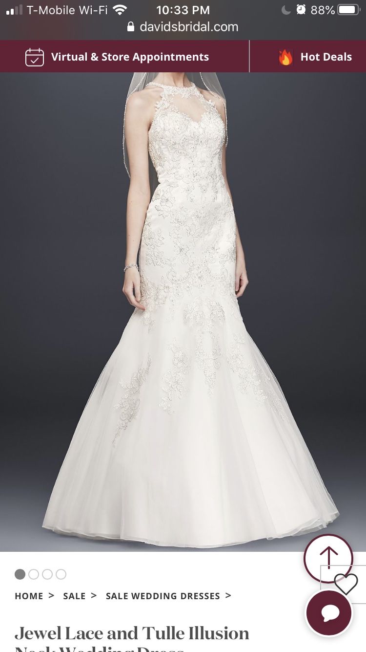 lace mary wedding dress Breathtaking and Unique Lace Wedding Dress in Mermaid Style main image 1