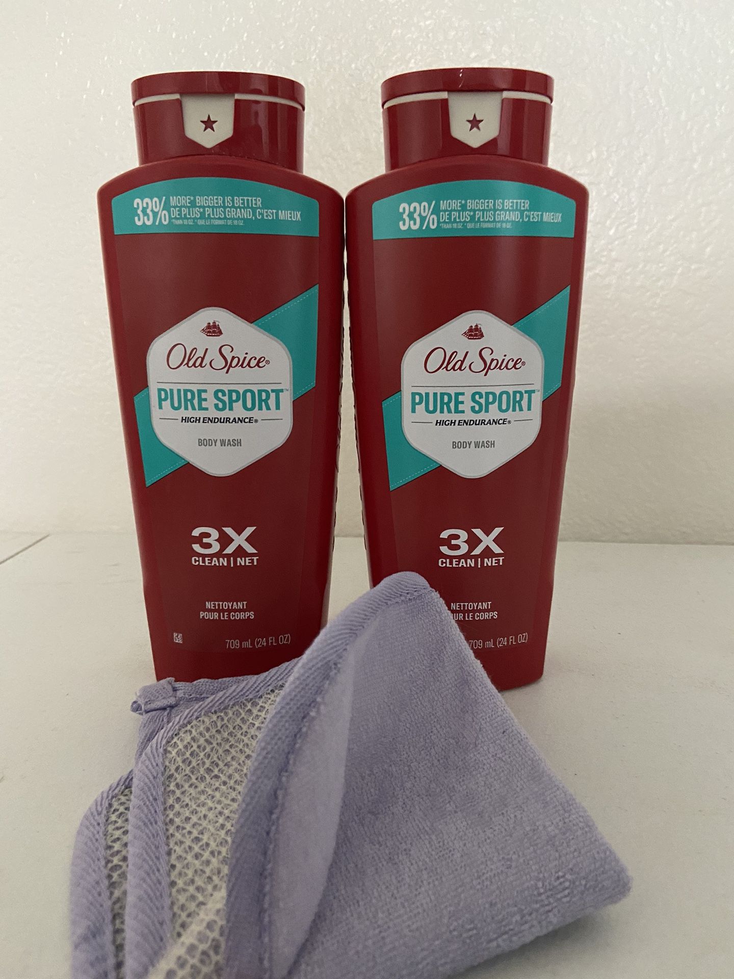 (New) 2 Wash Gel & Washcloth