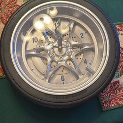 14 inch tire clock