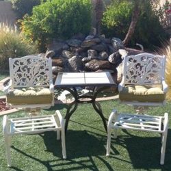 Swivel Rocker Chairs Patio Set 