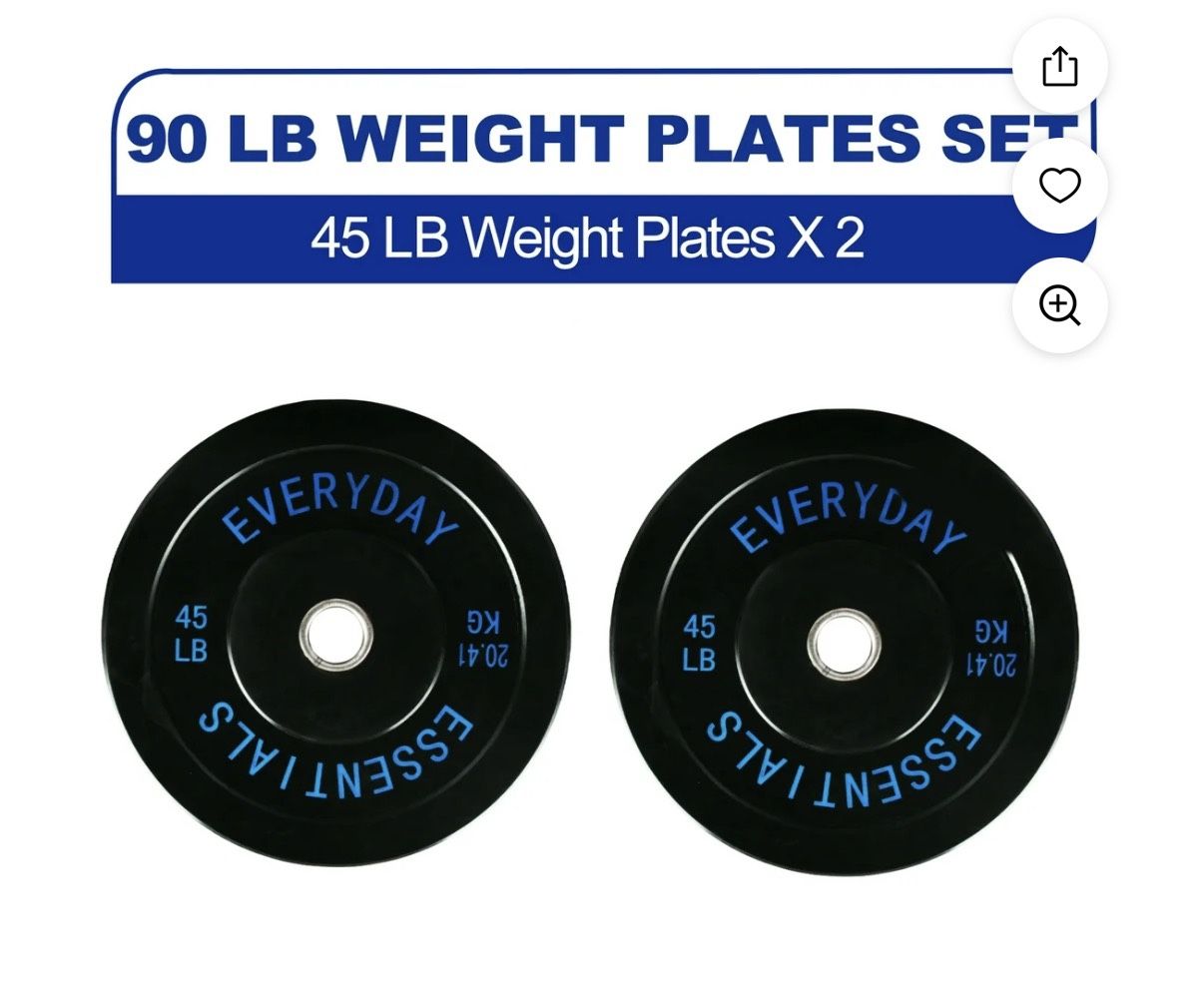 45 Lbs/Pounds Weight Plate Set
