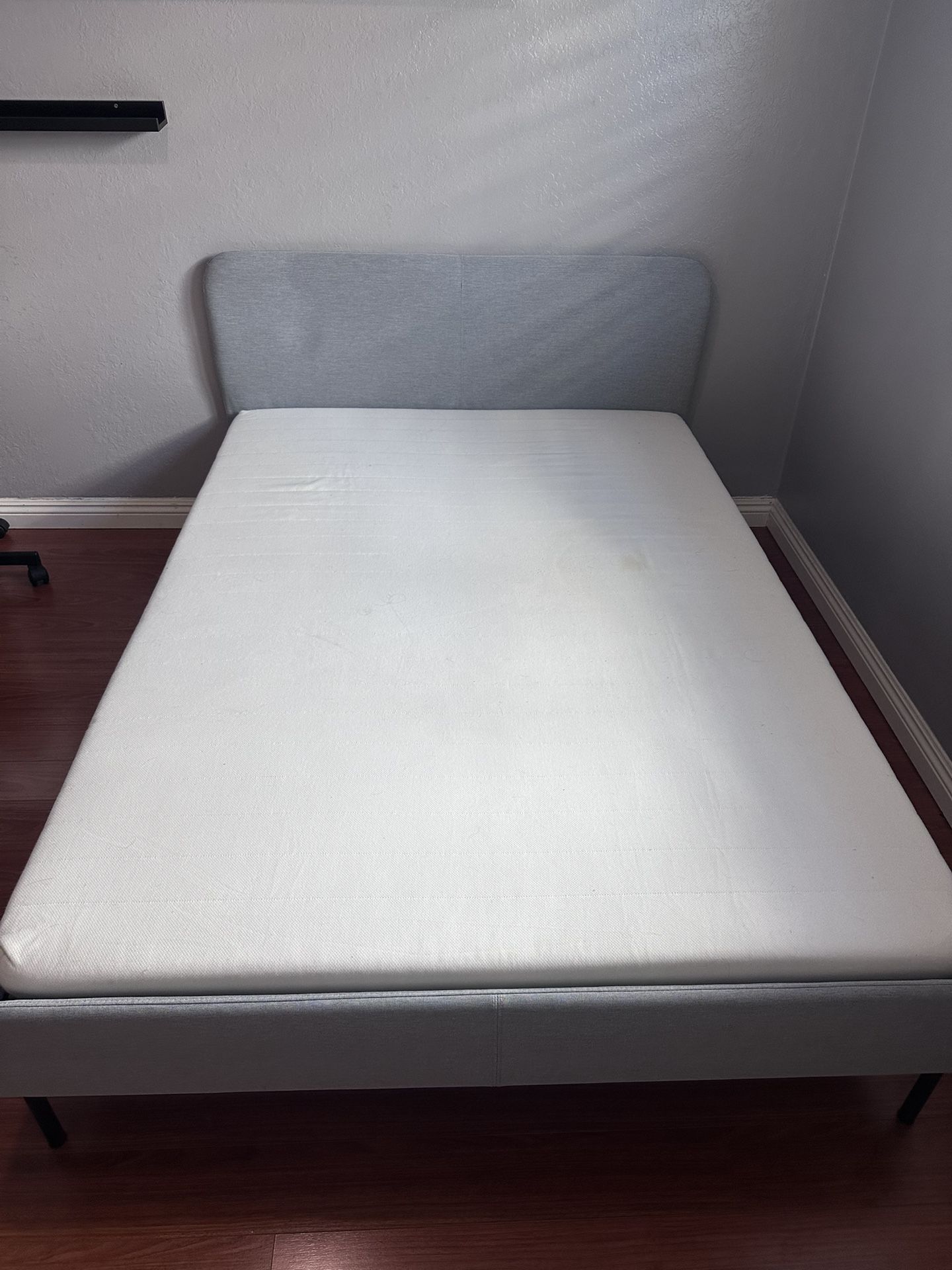 IKEA Slattum Full Sized Bed Frame (Mattress Included)