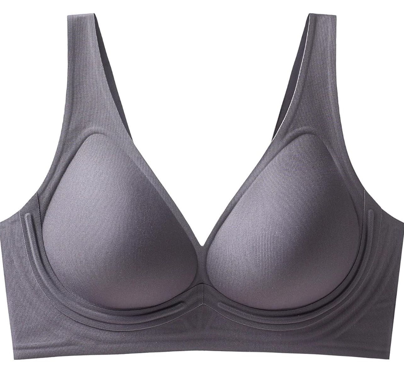 L size Wireless Bralettes Seamless Soft Support Wireless T Shirt Bra No Underwire Comfort Plunge Everyday Push Up Bra