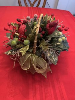 Holiday Basket Centerpiece