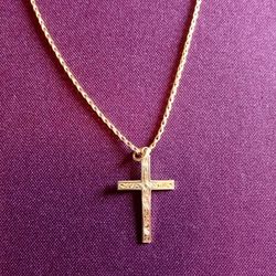 14K Yellow Gold Heavy Solid Diamond-Cut Rope Chain Necklace 18”