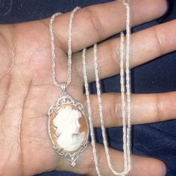 VINTAGE 925 CAMEO,CLASSICA CADENA VIEJA