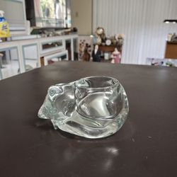 Beautiful Sleeping Cat Votive Tealight Holder & Paperweight 1.5 LBS 4.5"L X 2.5"H