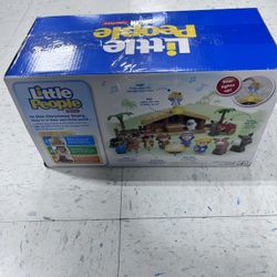 es el juego "Little People Deluxe Christmas Story Nativity Set" 