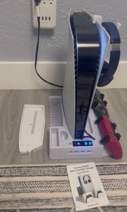 PS5 Cooling Stand With Dual Controller Charger