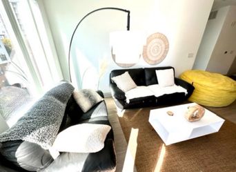 Black Leather Couches