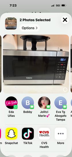 Microwave and air fryer