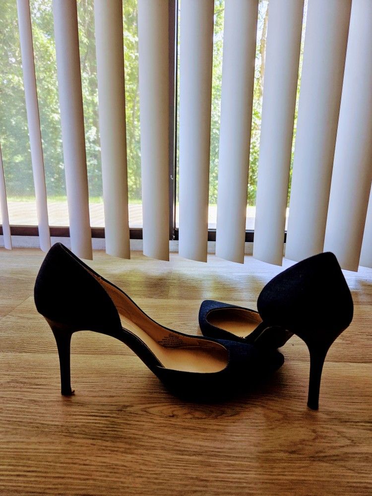 Blue Jean Stiletto Pumps