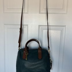 Authentic Fossil Leather Satchel (Gently Used)