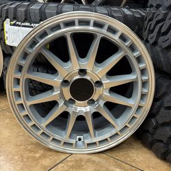 Baja 17x8 5x114.3 +30 Machine Face Polish All 4 
