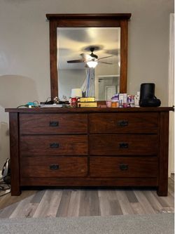 Wood Bedroom set and bookcase