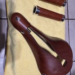 Brooks Leather Grips & Selle Leather Seat 