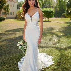 Stella York Wedding Dress Size 10 (Ivory Color)