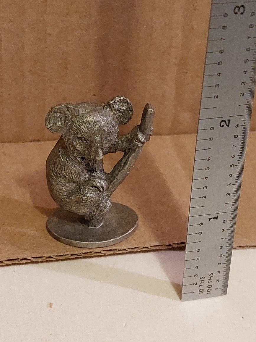 Pewter Koala 1978 Figurine