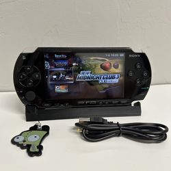 CFW TESTED Black Japan Imported Sony PSP 1000 40+ Games + 64GB + AM Charger