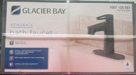 Bath faucet black matte