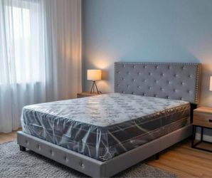 Queen bed with mattress $299