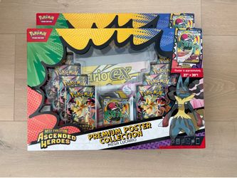 Ascended Heroes Pokemon Mega Lucario Poster Collection