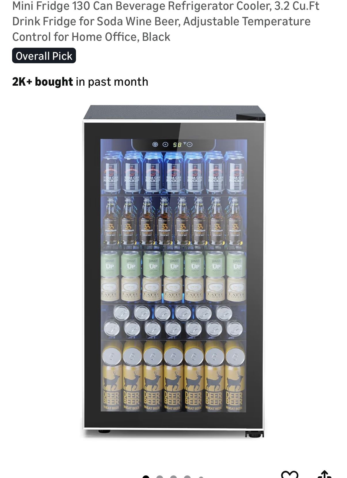 *New* XL Beverage Refrigerator
