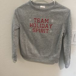 Kids Christmas Sweatshirt Sz 6/7 