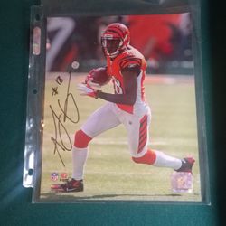 Autographed 8X10 Bengals Superstar A.J. Green