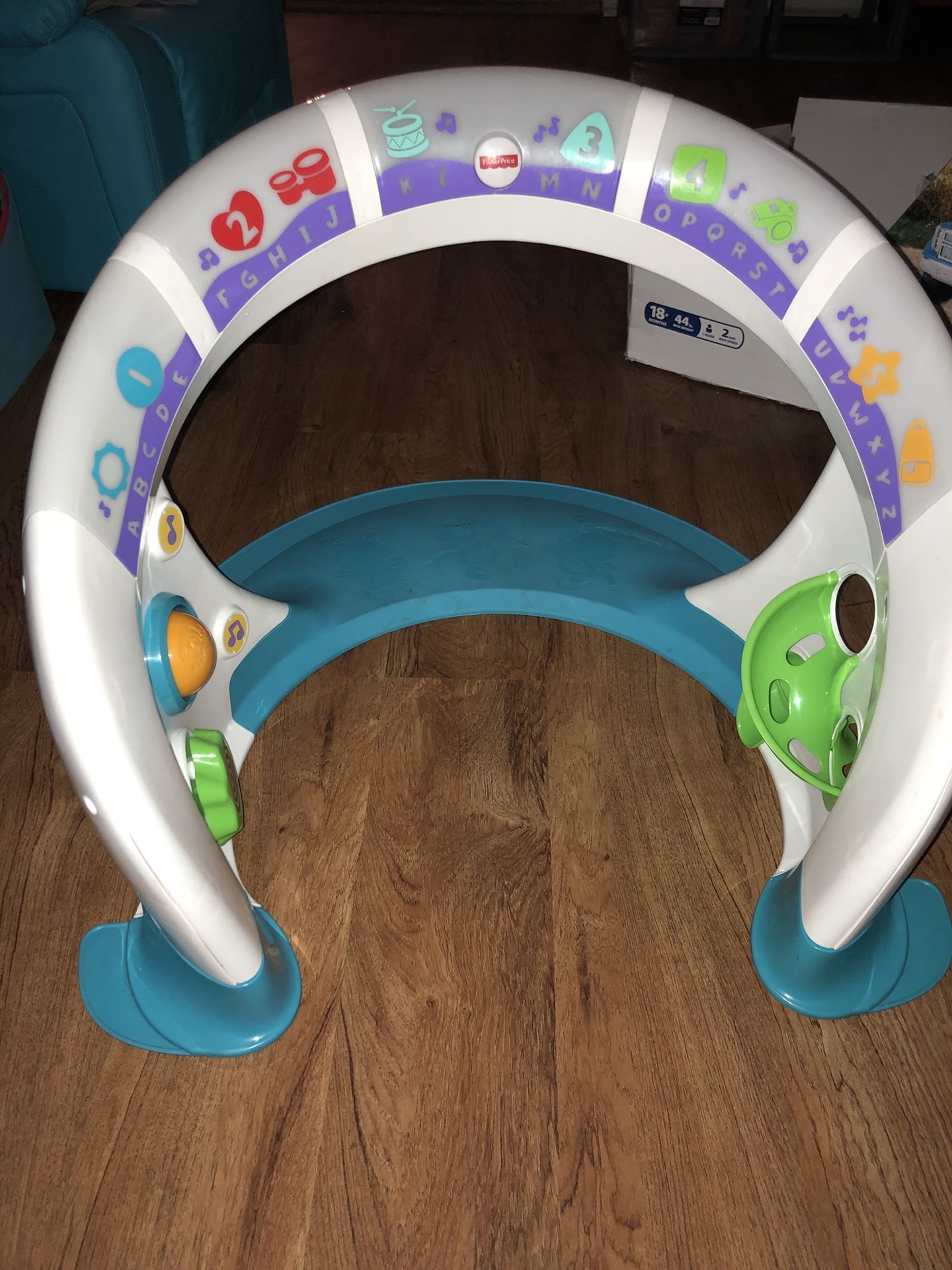 Fisher price touch toy to assist babies trying to stand.