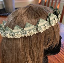 Origami Birthday, Flower Girl, Shower 💰Money Crown 👑