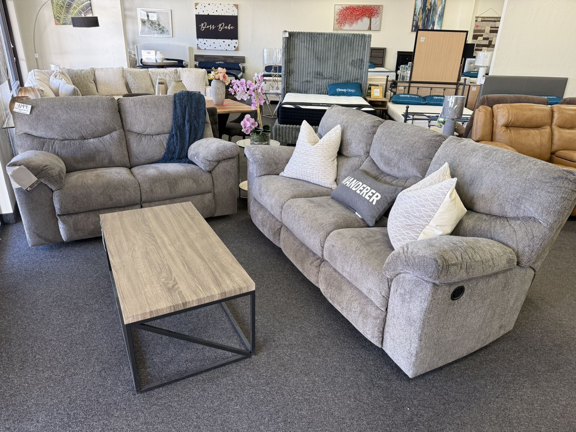Sofa And Loveseat With Reclining Set