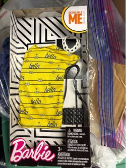 New Barbie Despicable Me outfit Dress purse necklace