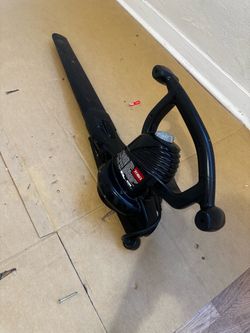 Tv, desk, fireplace, fish tank, leaves blower