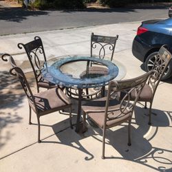 Glass Patio Table