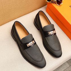 Hermes Men’s Leather Shoes With Box New 