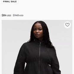 Lululemon Crinkle Nylon Cinchable Jacket